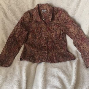 Paisley spring jean jacket